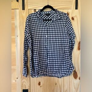 Women’s Black and White Checkered Shirt